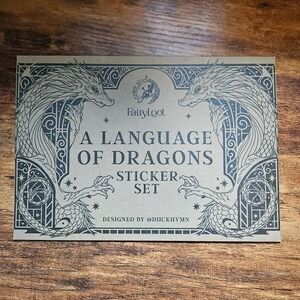 Fairyloot A Language of Dragons Sticker Set Academy Draconic‎ Linguistics